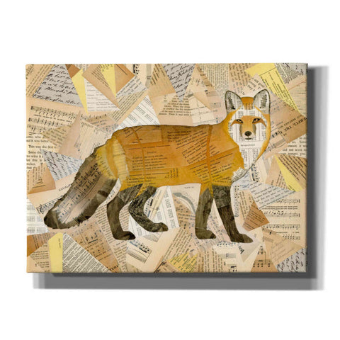 Image of 'Red Fox Collage I' by Nikki Galapon, Canvas Wall Art