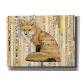 'Red Fox Collage II' by Nikki Galapon, Canvas Wall Art