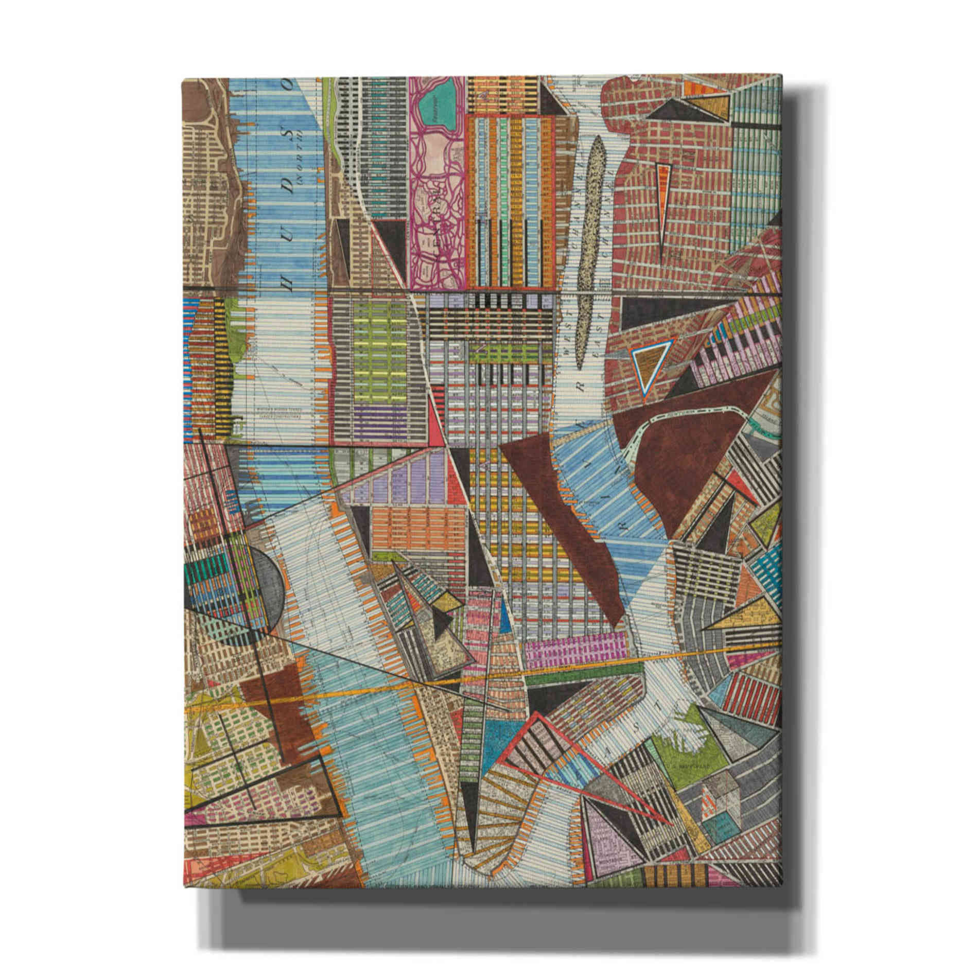'Modern Map of New York II' by Nikki Galapon, Canvas Wall Art