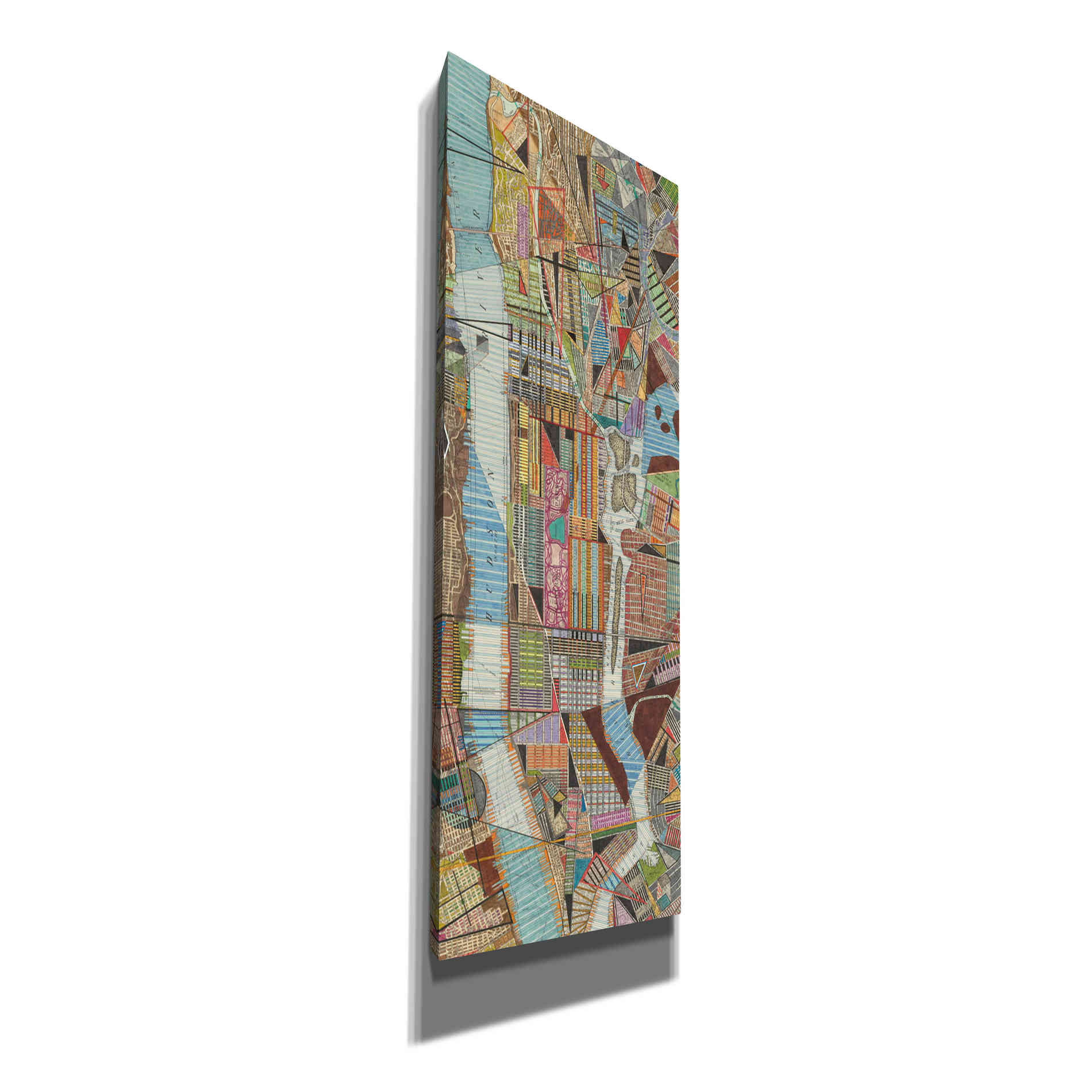 'Modern Map of New York III' by Nikki Galapon, Canvas Wall Art