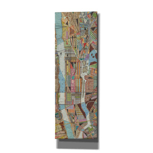 'Modern Map of New York III' by Nikki Galapon, Canvas Wall Art
