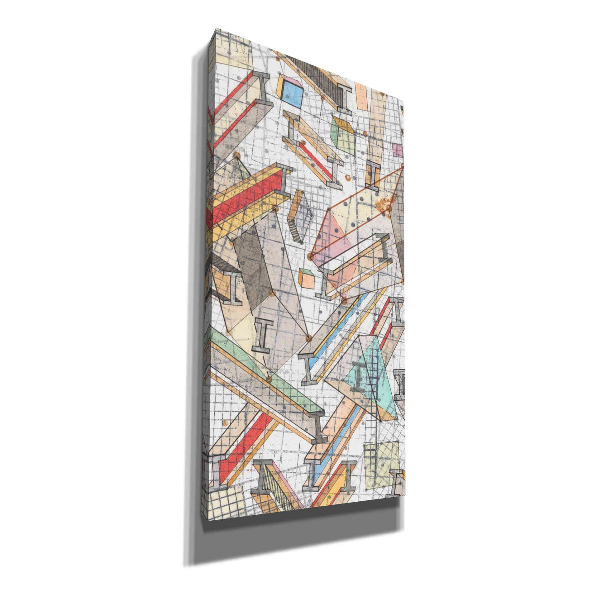 'Funky Grid I' by Nikki Galapon, Canvas Wall Art