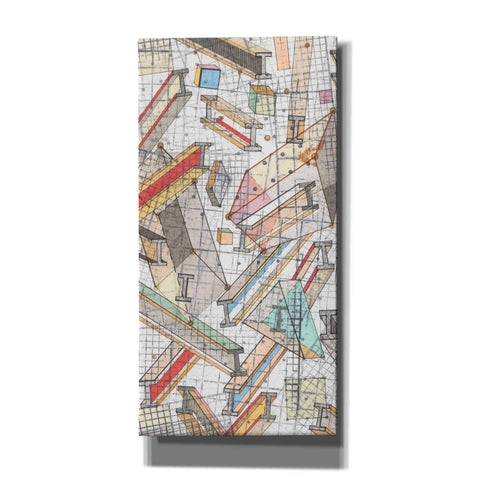 Image of 'Funky Grid I' by Nikki Galapon, Canvas Wall Art