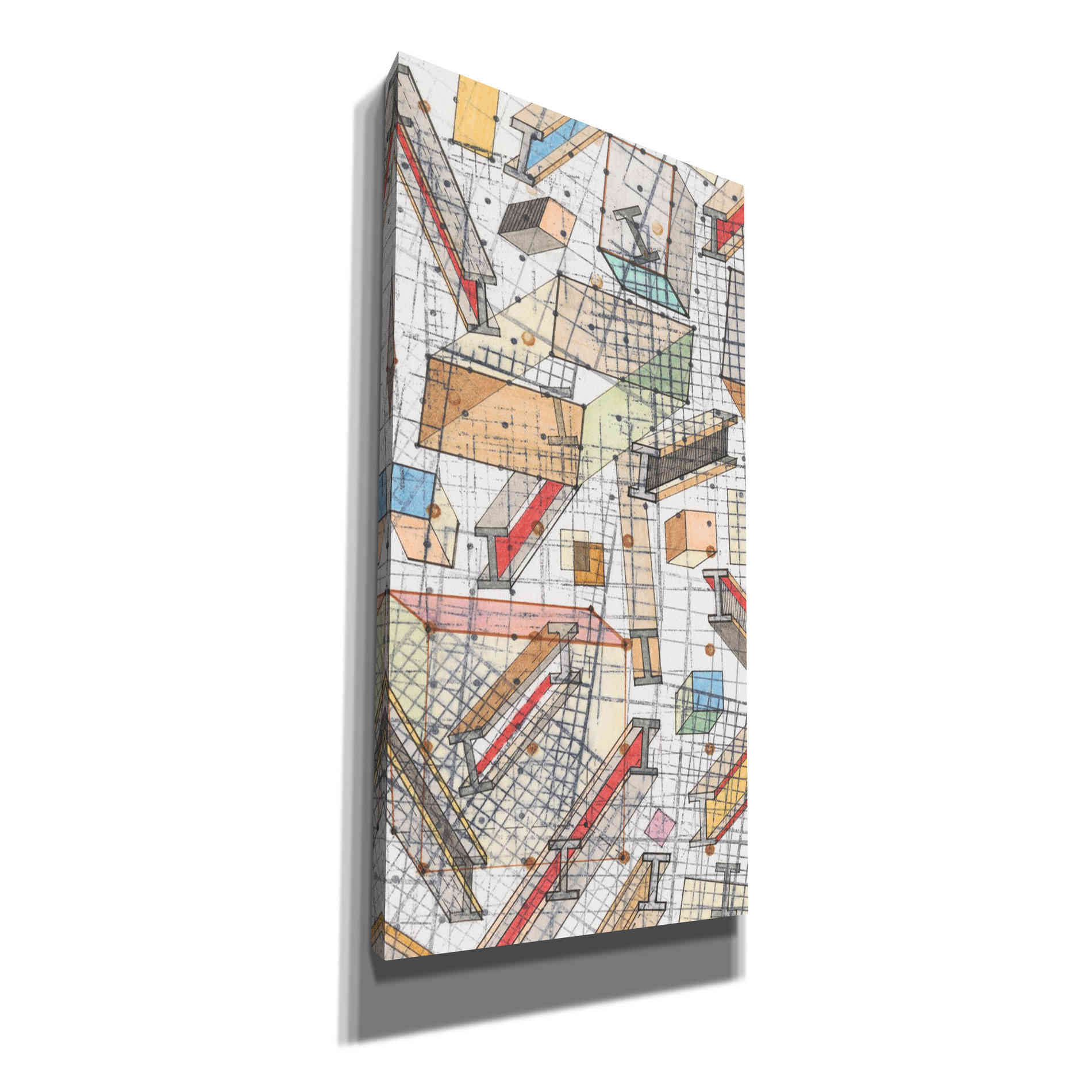 'Funky Grid II' by Nikki Galapon, Canvas Wall Art