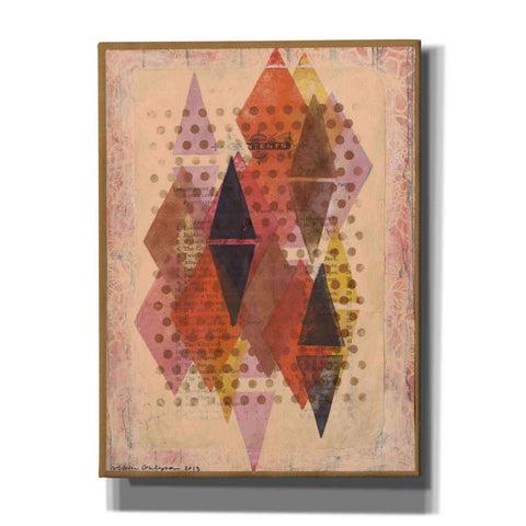 Image of 'Inked Triangles II' by Nikki Galapon, Canvas Wall Art