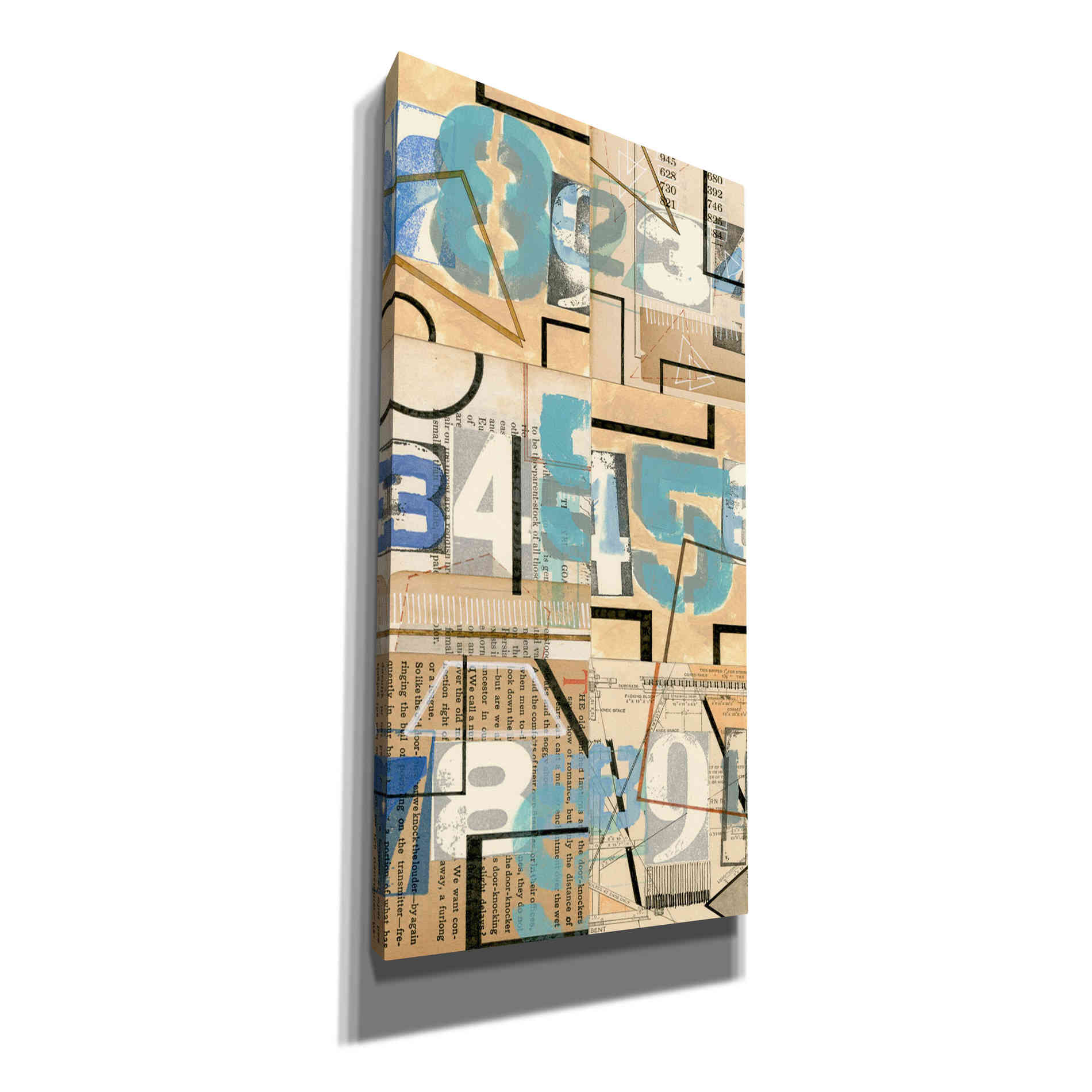 'Numbers II' by Nikki Galapon, Canvas Wall Art