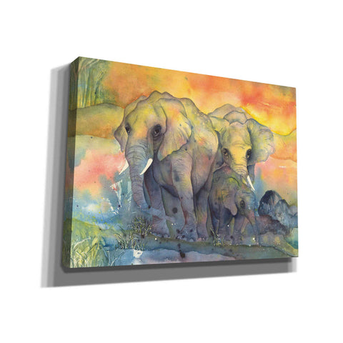 Image of 'Elephants Crop' by Chris Paschke, Canvas Wall Art