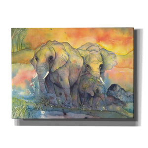 'Elephants Crop' by Chris Paschke, Canvas Wall Art