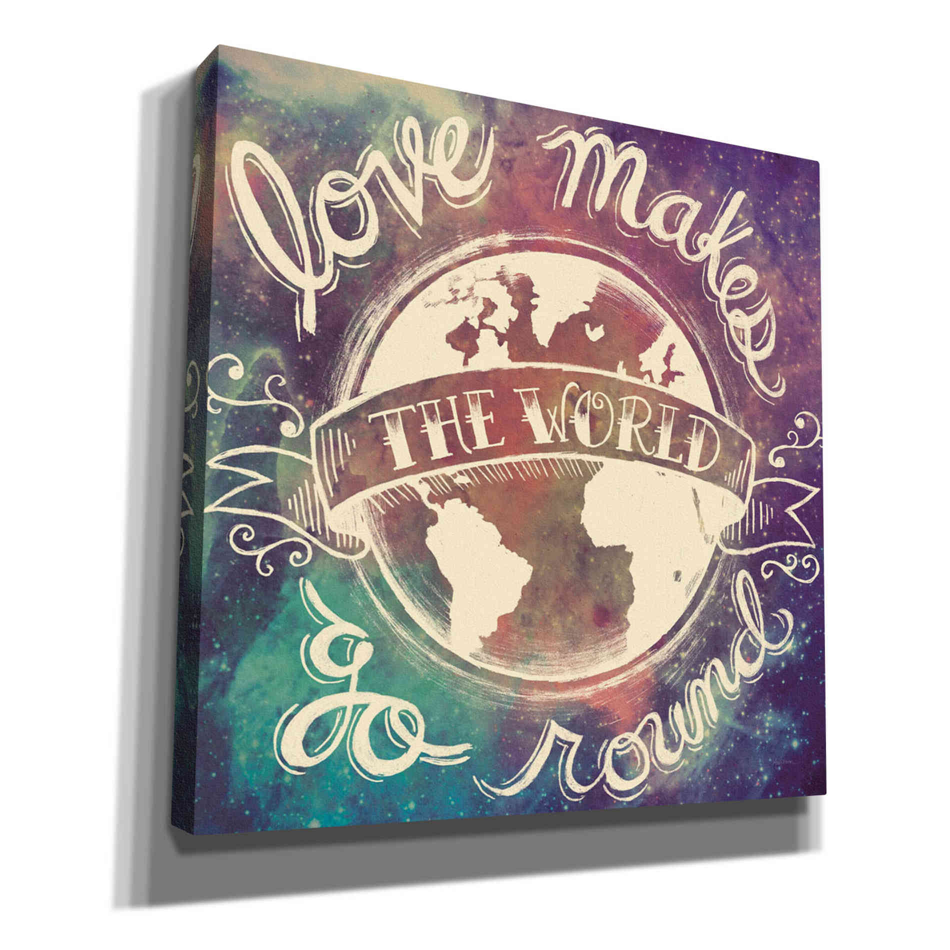 'Universe Galaxy Love Makes' by Mary Urban, Canvas Wall Art