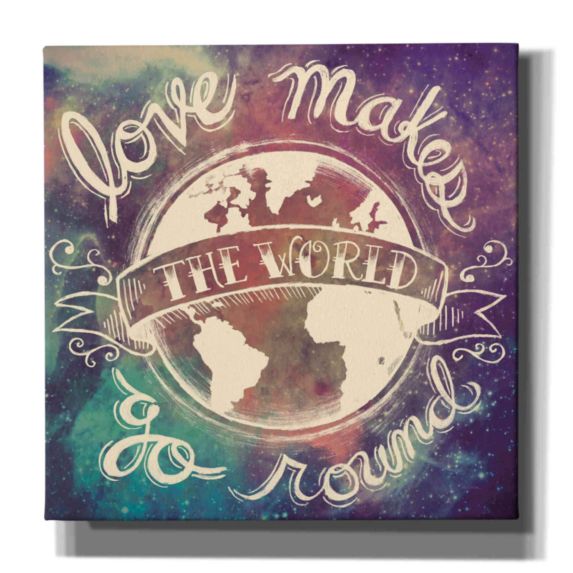 'Universe Galaxy Love Makes' by Mary Urban, Canvas Wall Art