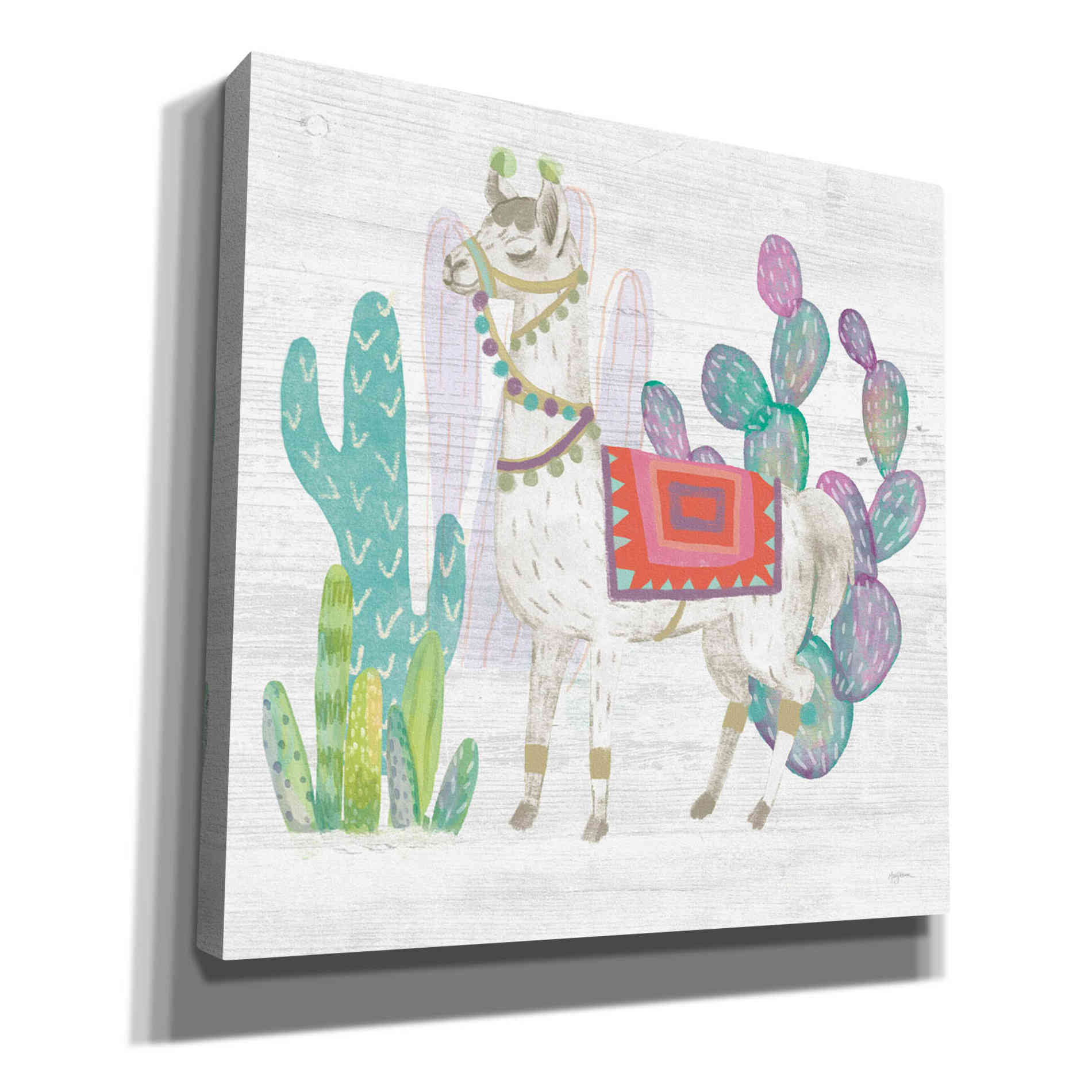 'Lovely Llamas V' by Mary Urban, Canvas Wall Art