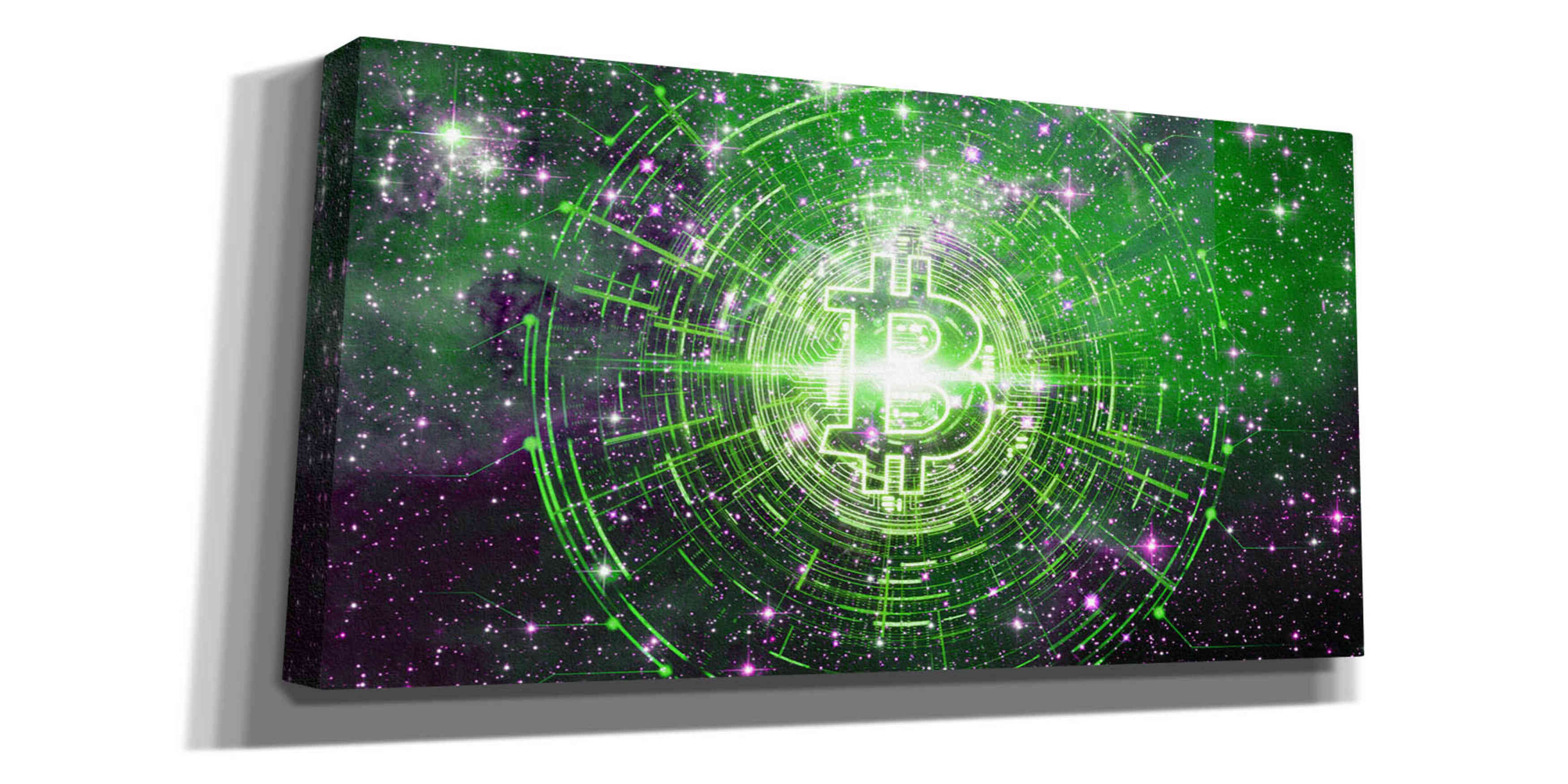 'Bitcoin Equinox', Canvas Wall Art