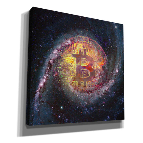'Bitcoin Galaxy', Canvas Wall Art