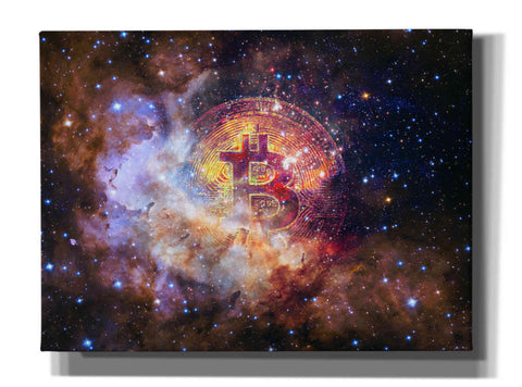 Image of 'Bitcoin Nebula', Canvas Wall Art