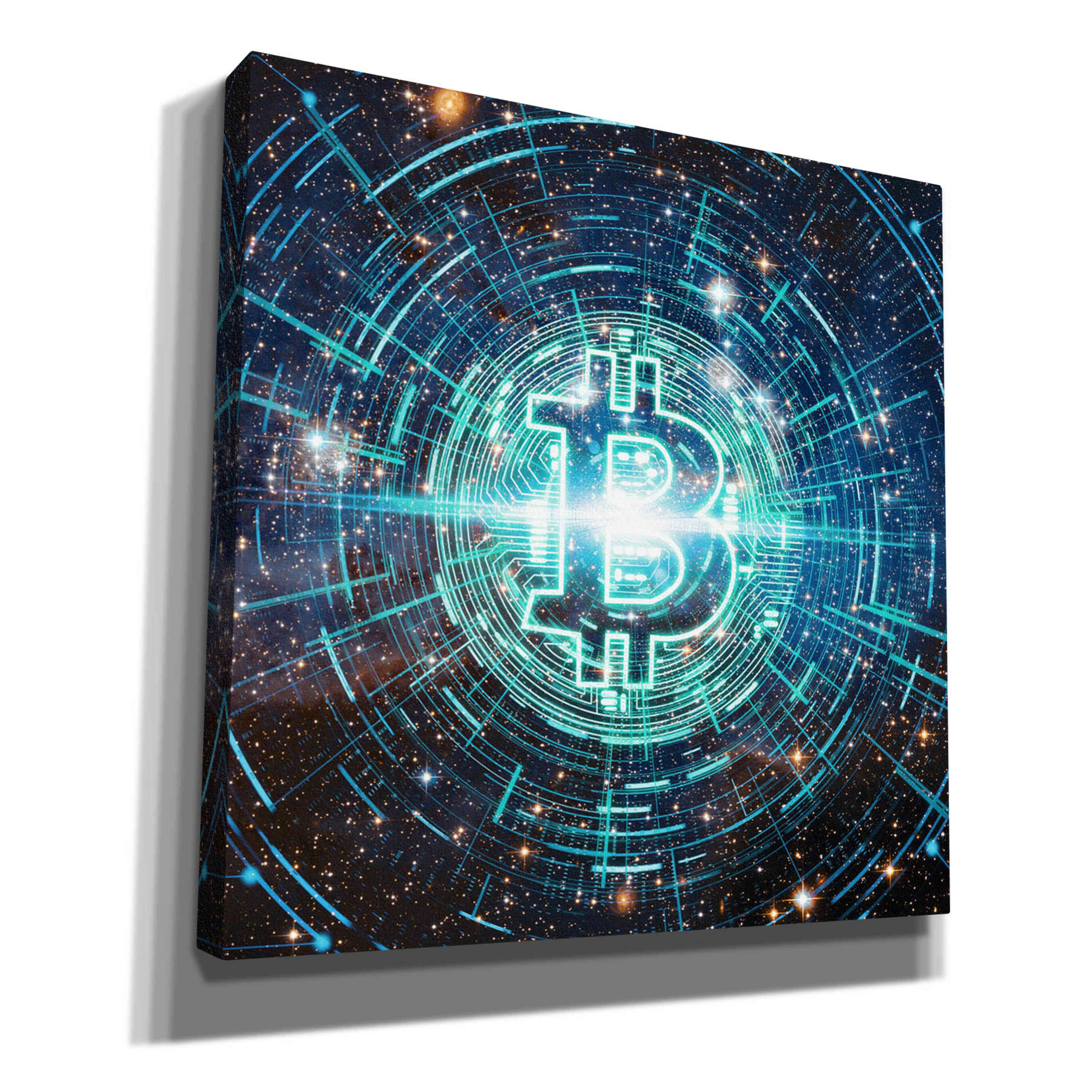 'Cyber Bitcoin', Canvas Wall Art