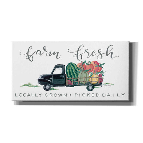 Image of 'Farm Fresh Produce Truck' by April Chavez, Canvas Wall Art