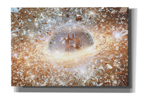 Image of 'Bitcoin Ice,' Canvas Wall Art