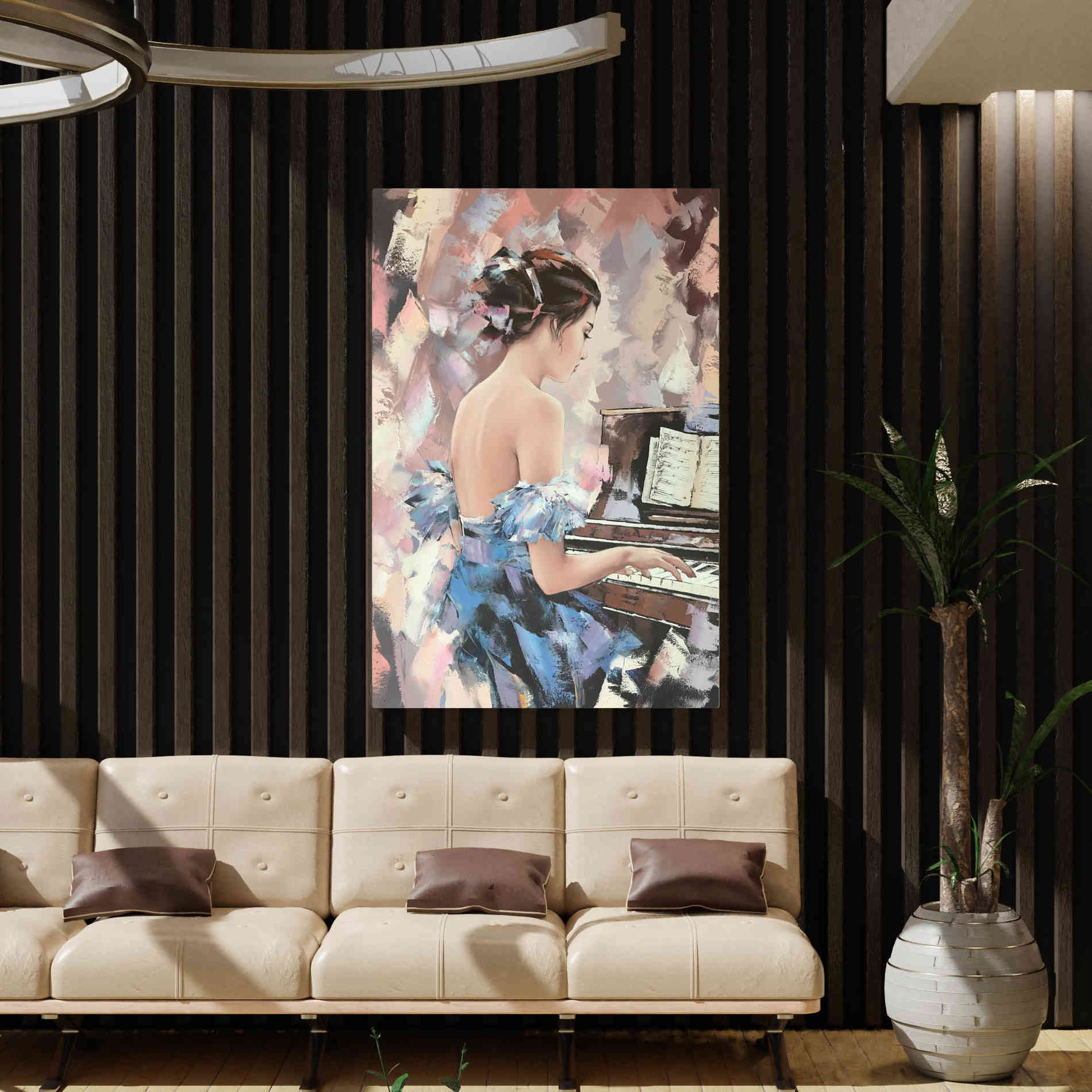 'Moonlight Sonata' by Alexander Gunin, Canvas Wall Art,40 x 54