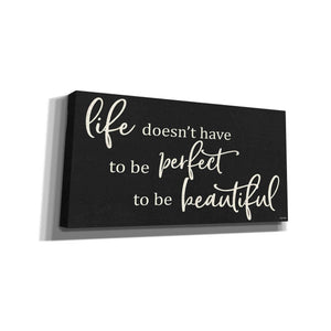 'Life Doesn't Have to be Perfect' by Susie Boyer, Canvas Wall Art