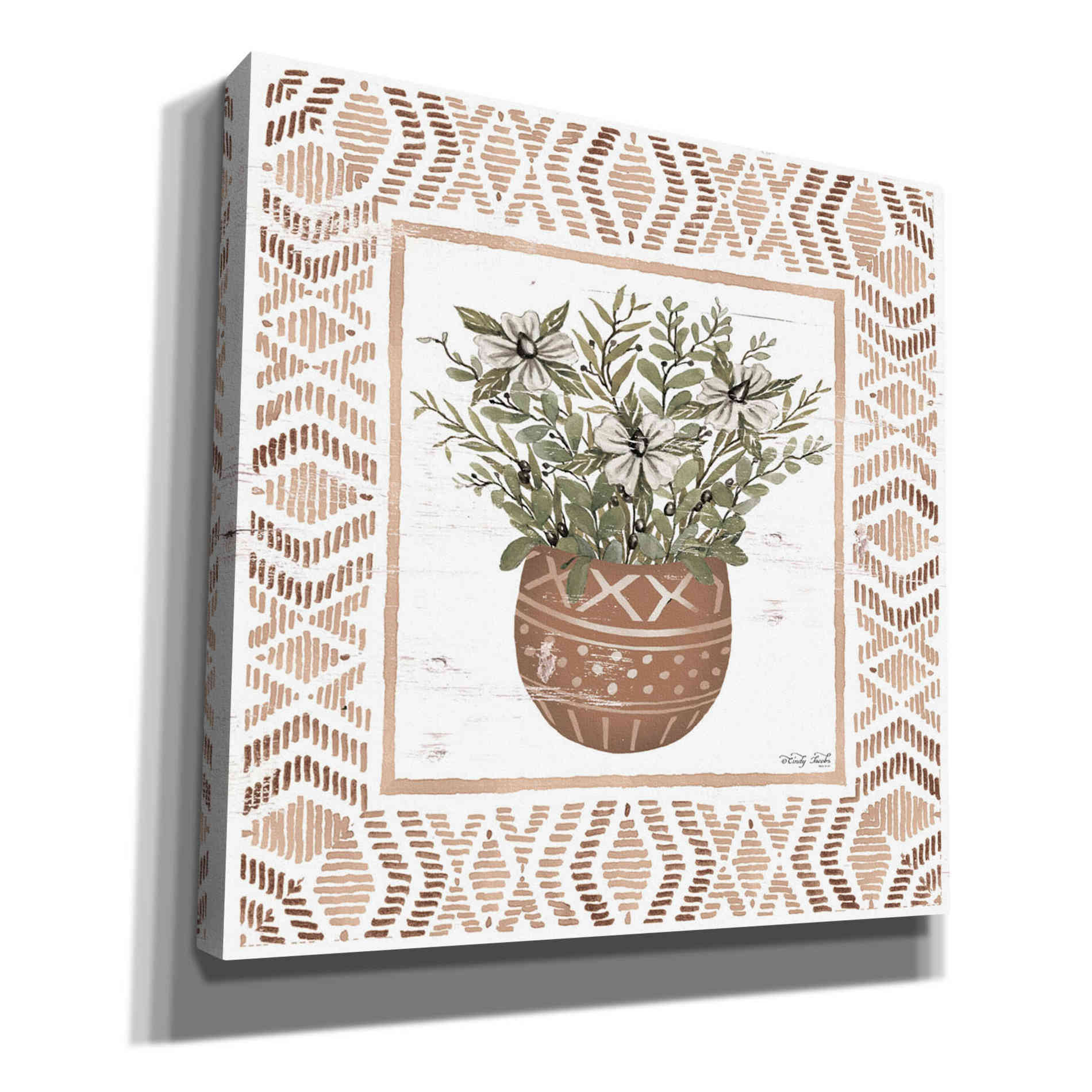 'Terracotta Pot II' by Cindy Jacobs, Canvas Wall Art