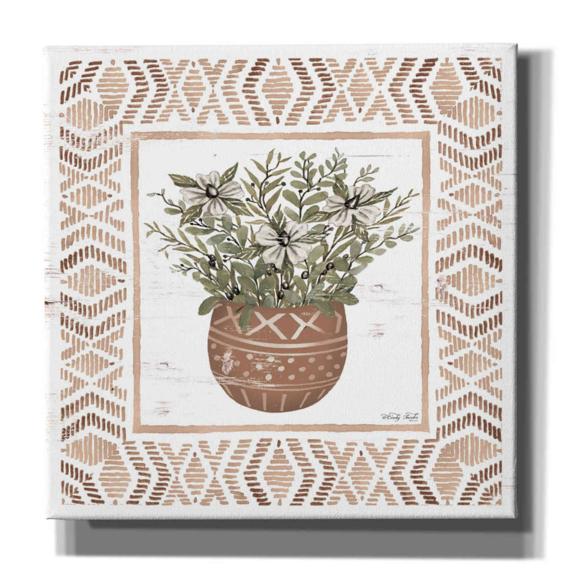 'Terracotta Pot II' by Cindy Jacobs, Canvas Wall Art