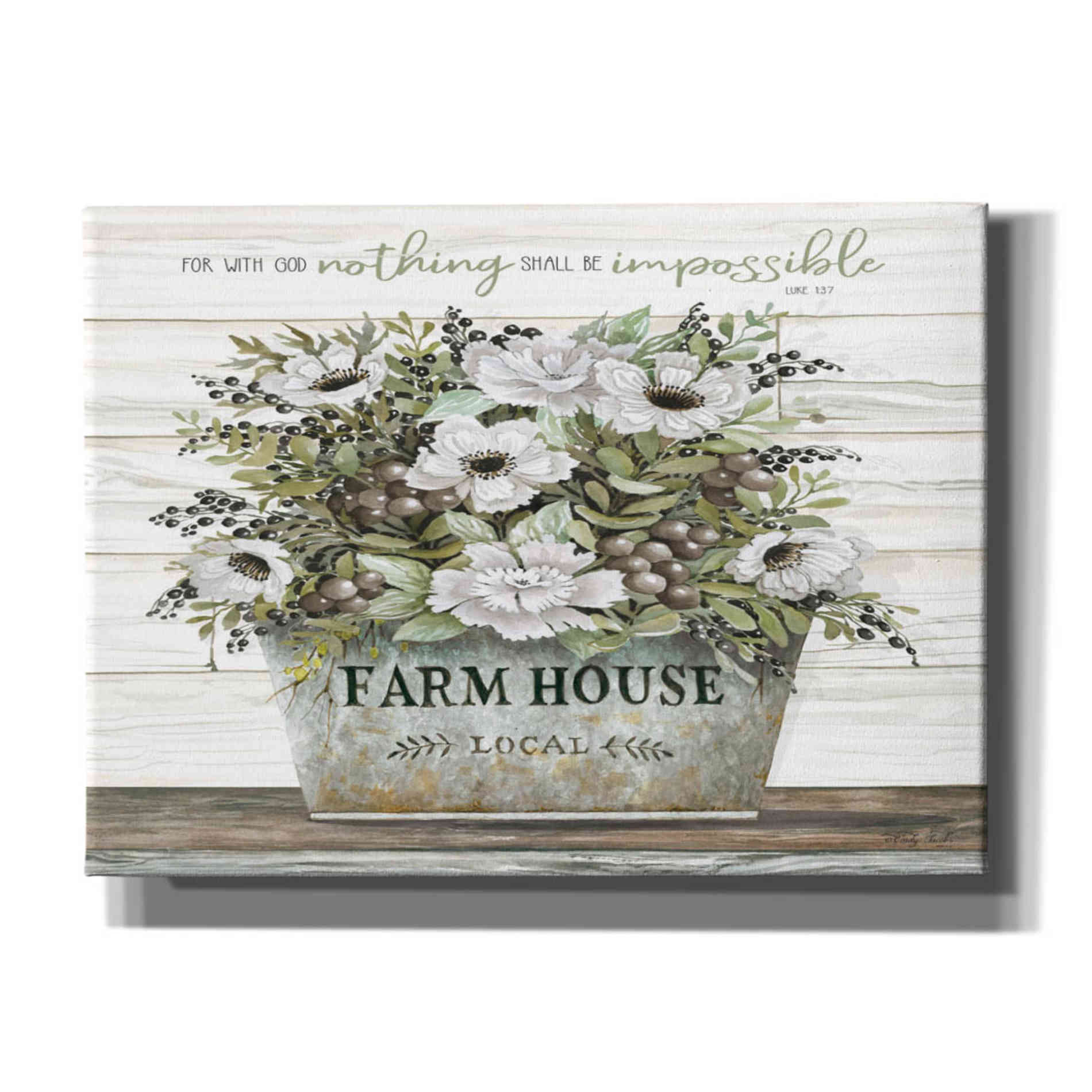 'Nothing Shall Be Impossible' by Cindy Jacobs, Canvas Wall Art