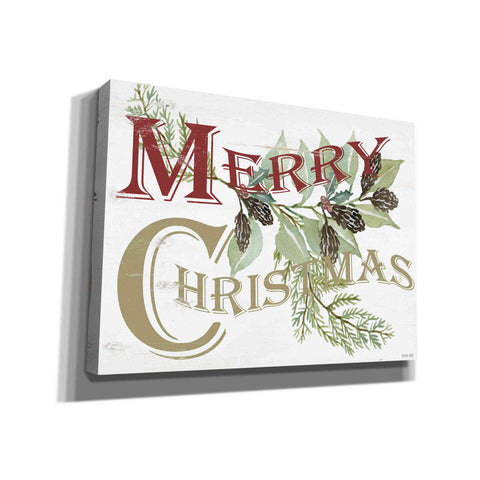 Image of 'Vintage Merry Christmas' by Cindy Jacobs, Canvas Wall Art