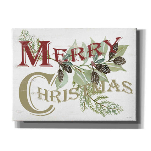 Image of 'Vintage Merry Christmas' by Cindy Jacobs, Canvas Wall Art