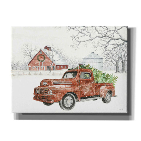 Image of 'Christmas Barn' by Cindy Jacobs, Canvas Wall Art