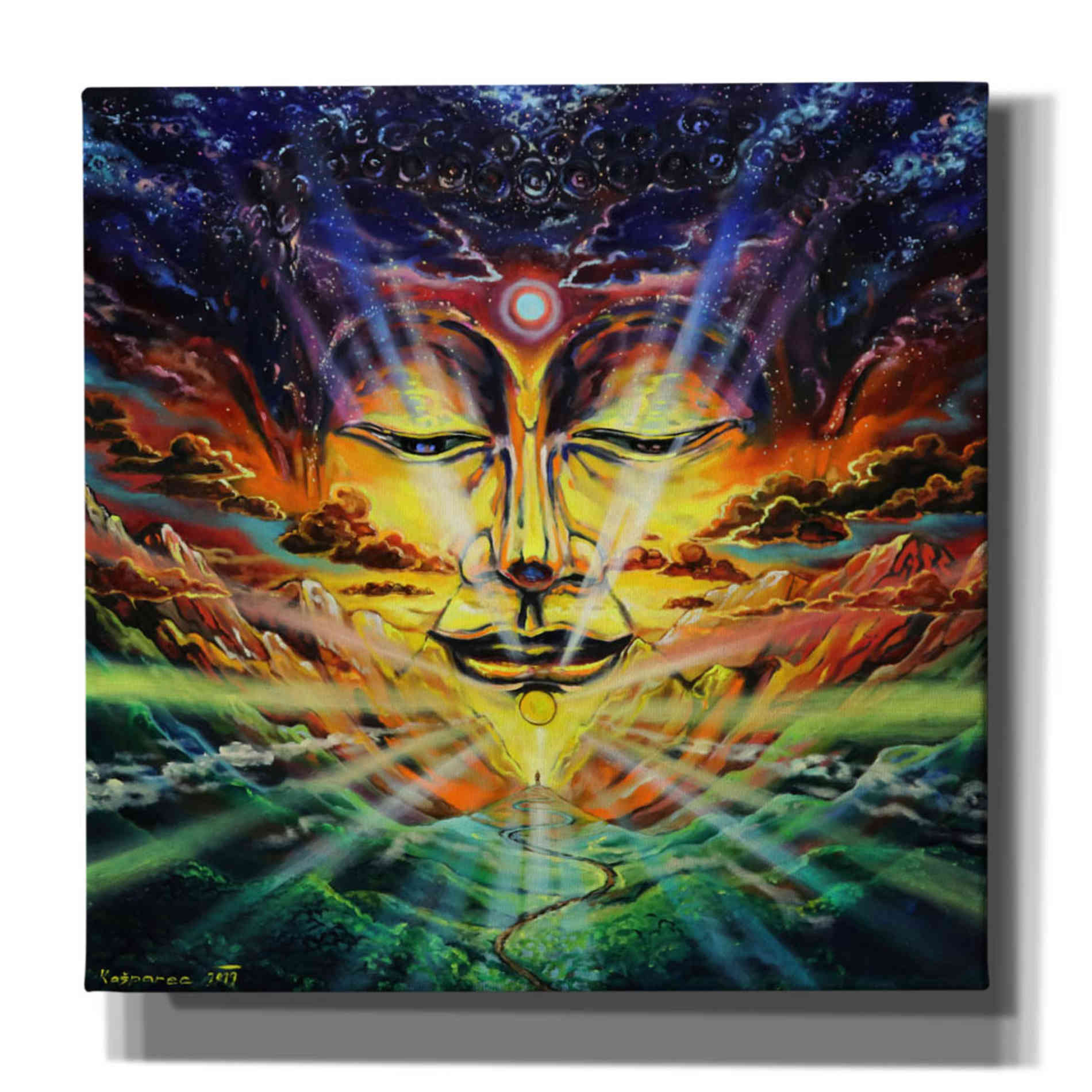 'Peaks And Valleys' by Jan Kasparec, Canvas Wall Art