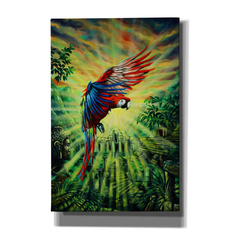 Image of 'Parrot Temple' by Jan Kasparec, Canvas Wall Art