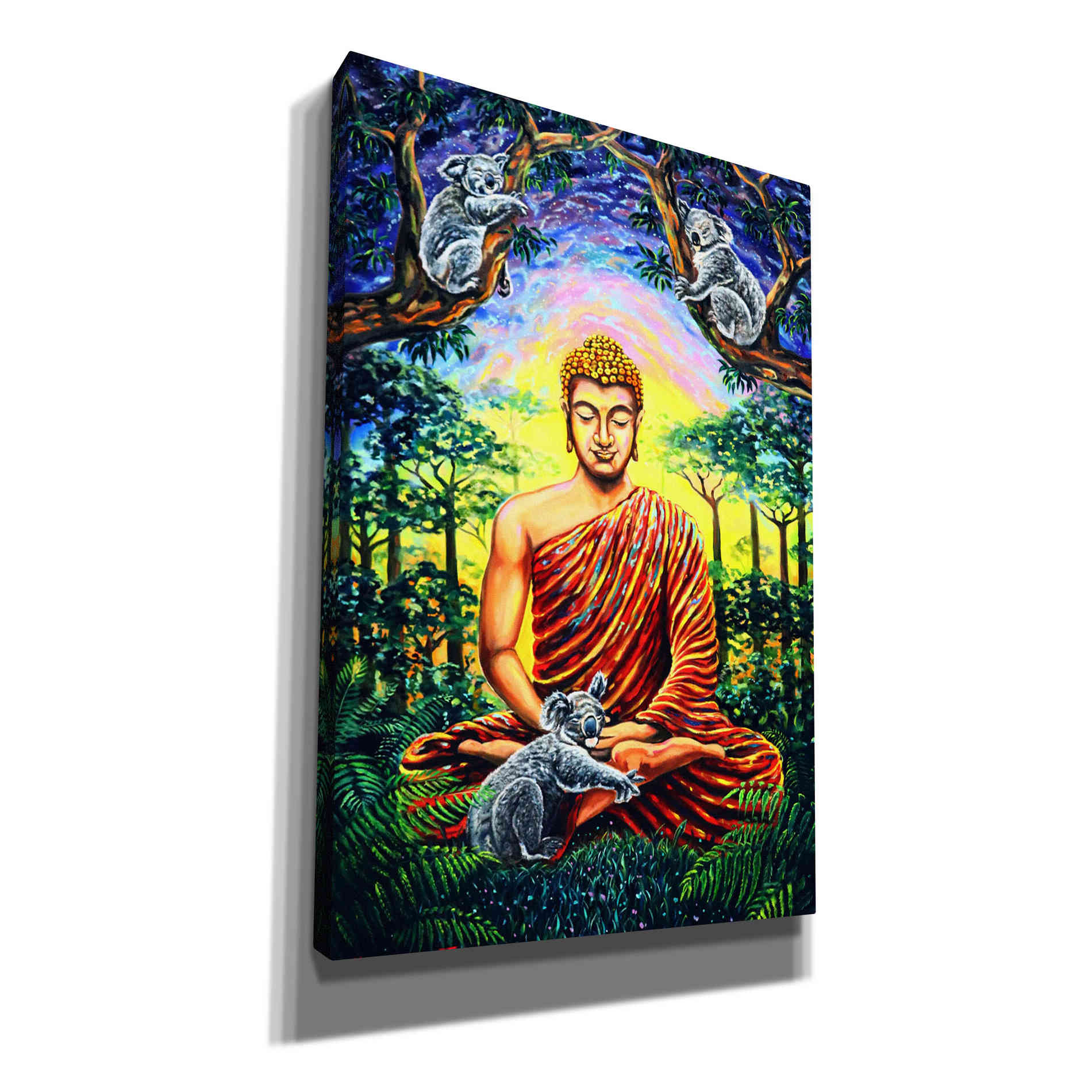 'Buddha Koala ' by Jan Kasparec, Canvas Wall Art