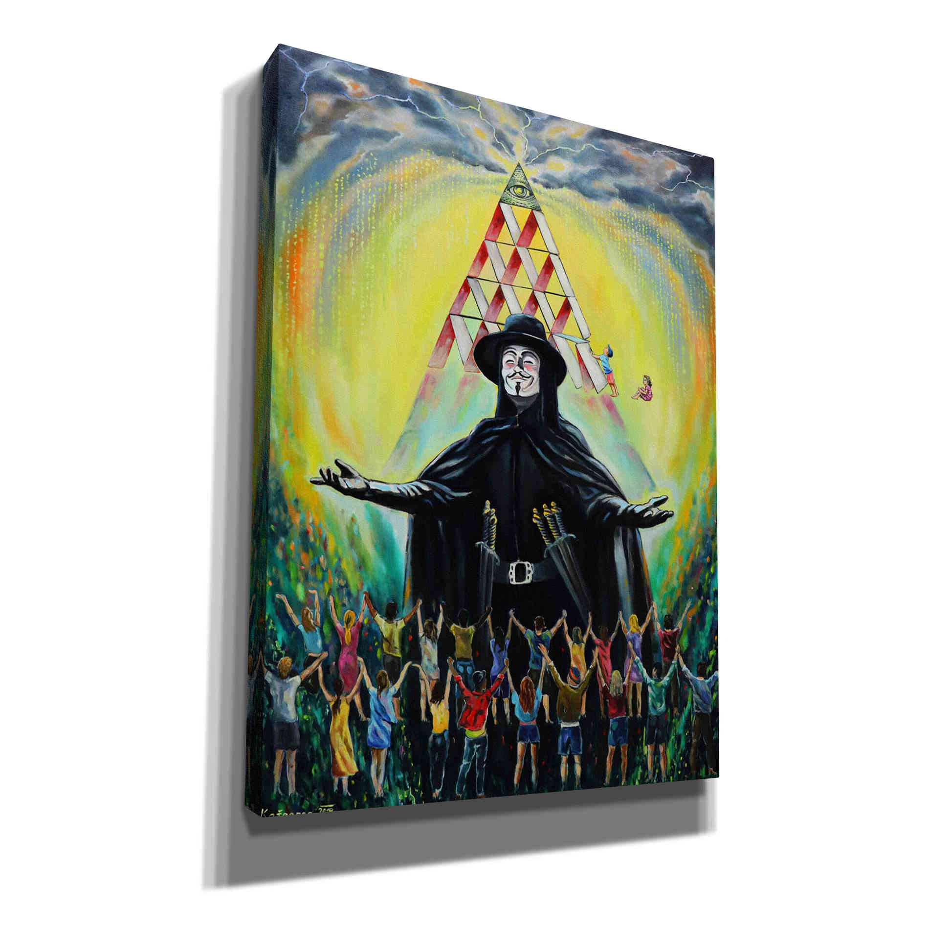 'Revolution' by Jan Kasparec, Canvas Wall Art