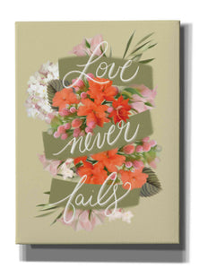 'Love Never Fails' by House Fenway, Canvas Wall Art