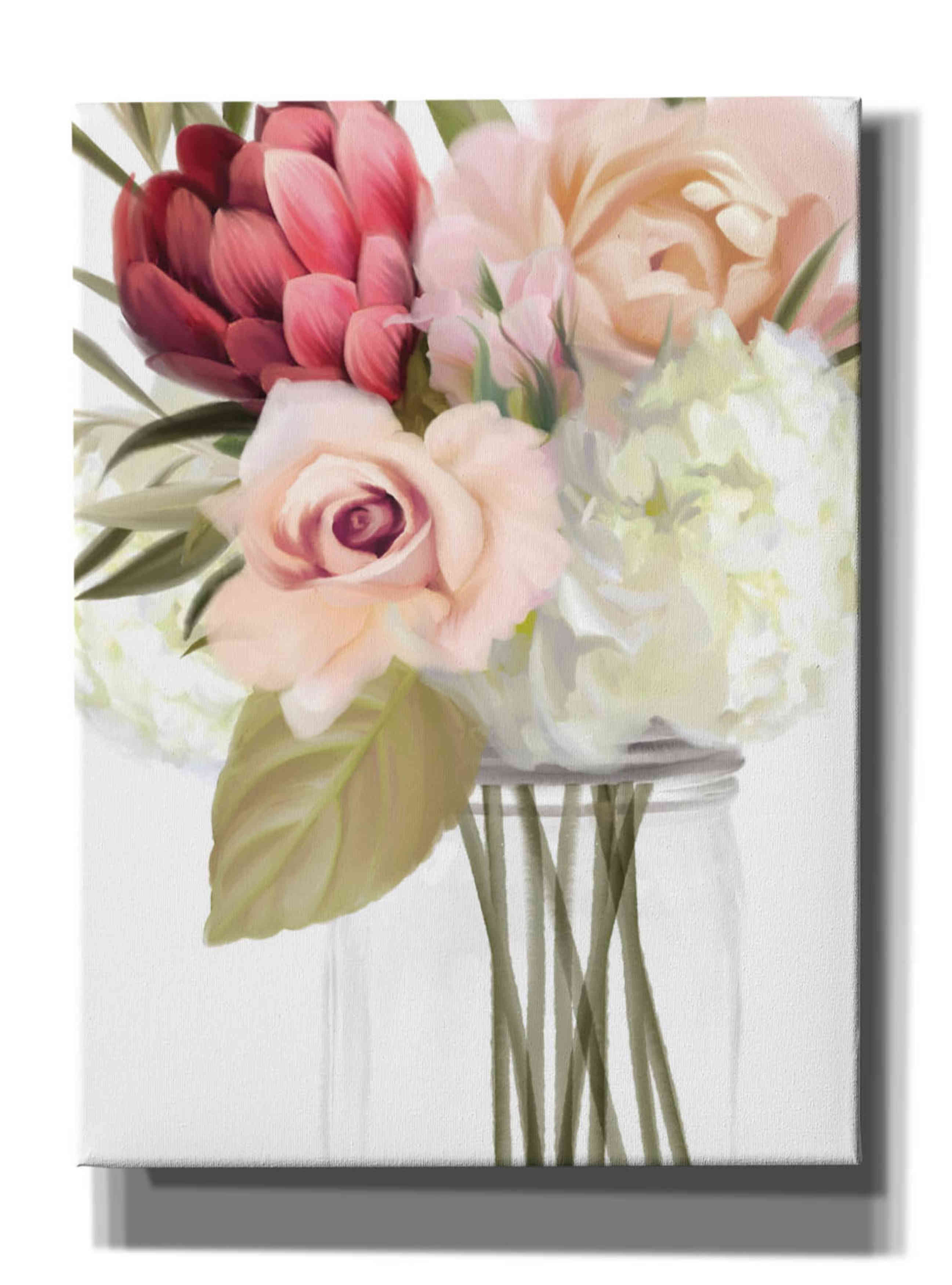 'Spring Mason Jar' by House Fenway, Canvas Wall Art