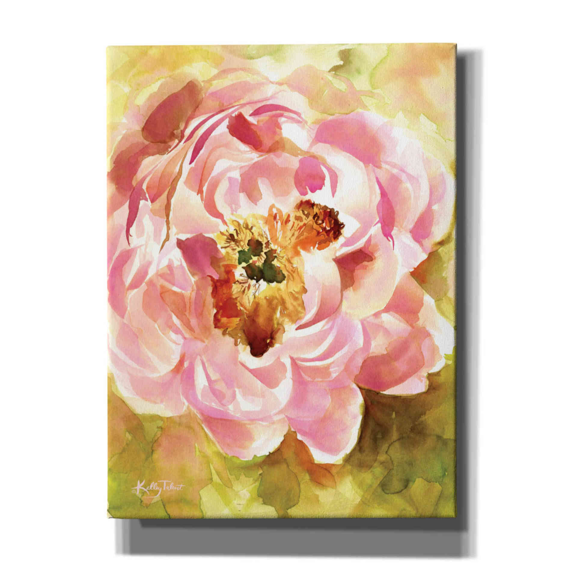 'Peony Paradise' by Kelley Talent, Canvas Wall Art