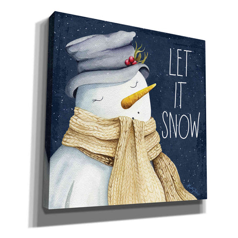 Image of 'Let It Snow Snowman' by Kelley Talent, Canvas Wall Art