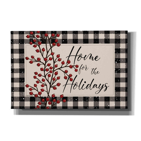 Image of 'Home for the Holidays with Berries' by Linda Spivey, Canvas Wall Art
