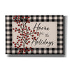 'Home for the Holidays with Berries' by Linda Spivey, Canvas Wall Art