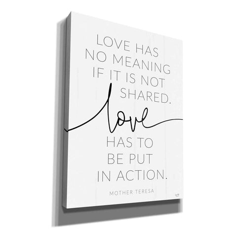 Image of 'Love' by Lux + Me, Canvas Wall Art