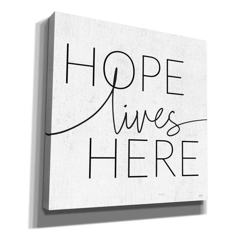 Image of 'Hope Lives Here' by Lux + Me, Canvas Wall Art