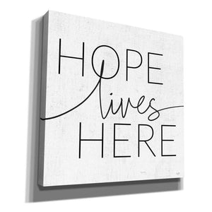 'Hope Lives Here' by Lux + Me, Canvas Wall Art