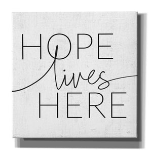 'Hope Lives Here' by Lux + Me, Canvas Wall Art