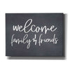 'Welcome Family & Friends' by Lux + Me, Canvas Wall Art