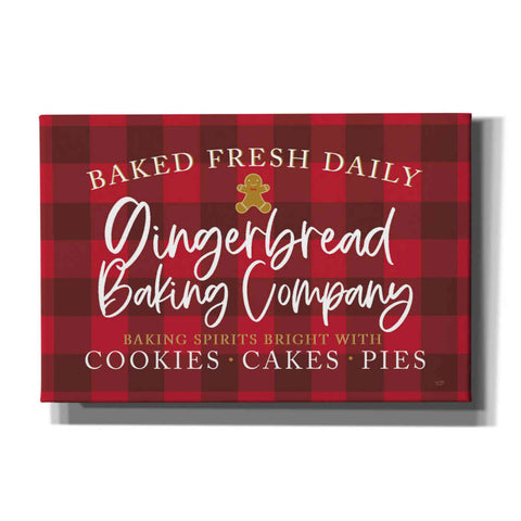 Image of 'Gingerbread Baking Company' by Lux + Me, Canvas Wall Art