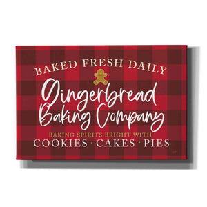 'Gingerbread Baking Company' by Lux + Me, Canvas Wall Art