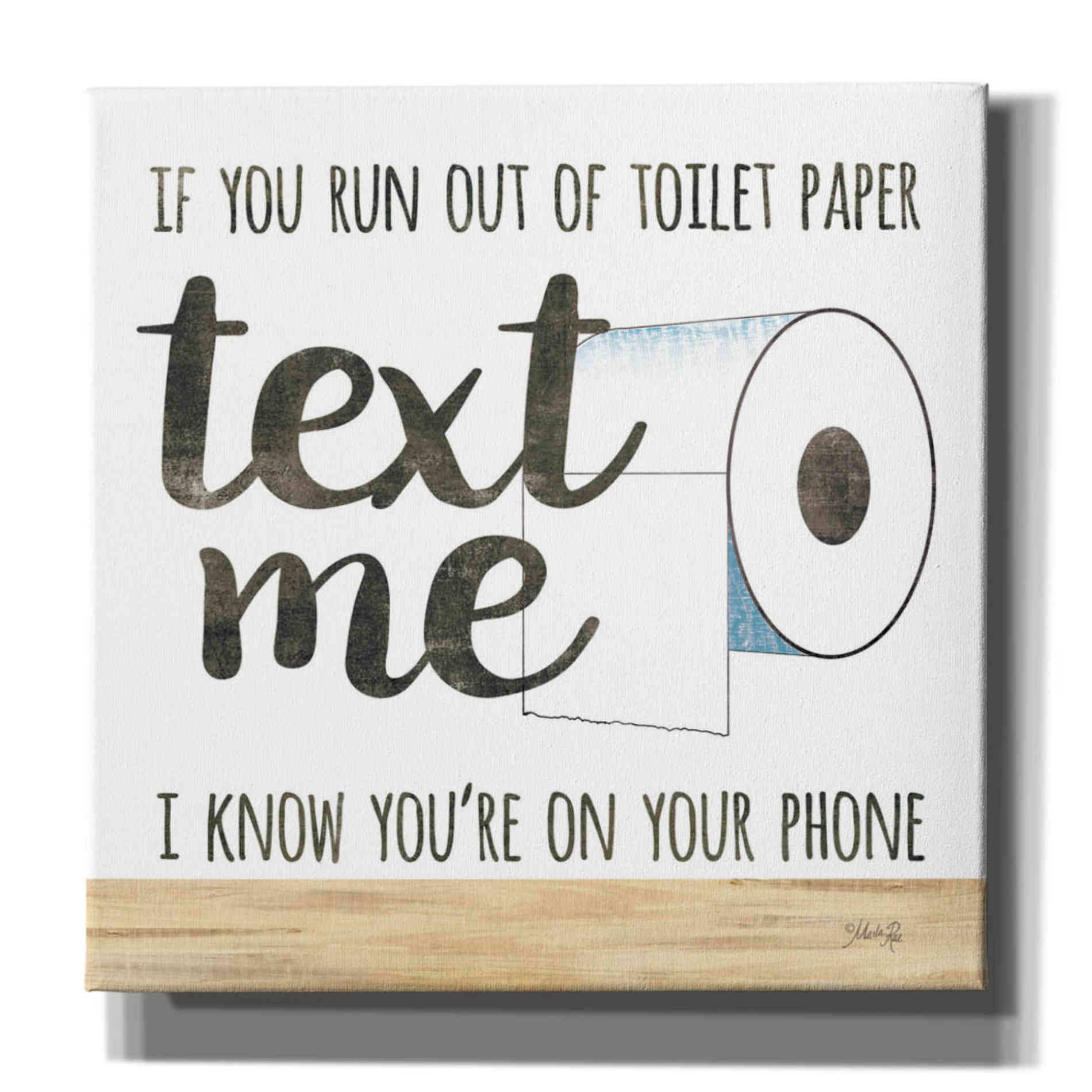 'Text Me' by Marla Rae, Canvas Wall Art