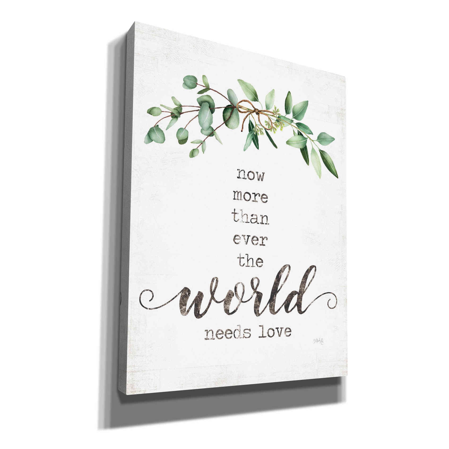 'The World Needs Love' by Marla Rae, Canvas Wall Art
