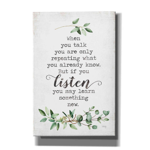 Image of 'Listen and Learn' by Marla Rae, Canvas Wall Art