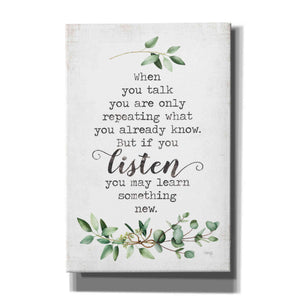 'Listen and Learn' by Marla Rae, Canvas Wall Art